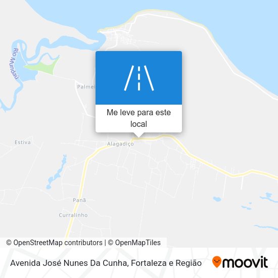 Avenida José Nunes Da Cunha mapa