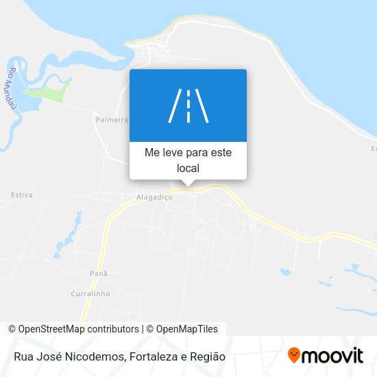 Rua José Nicodemos mapa