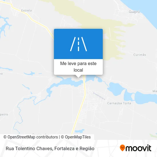 Rua Tolentino Chaves mapa