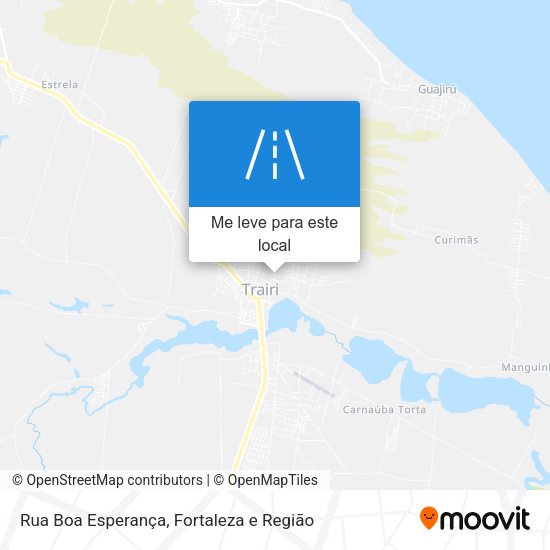 Rua Boa Esperança mapa