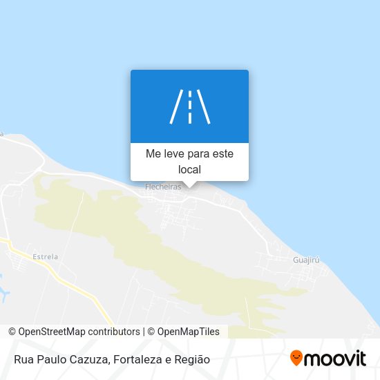 Rua Paulo Cazuza mapa