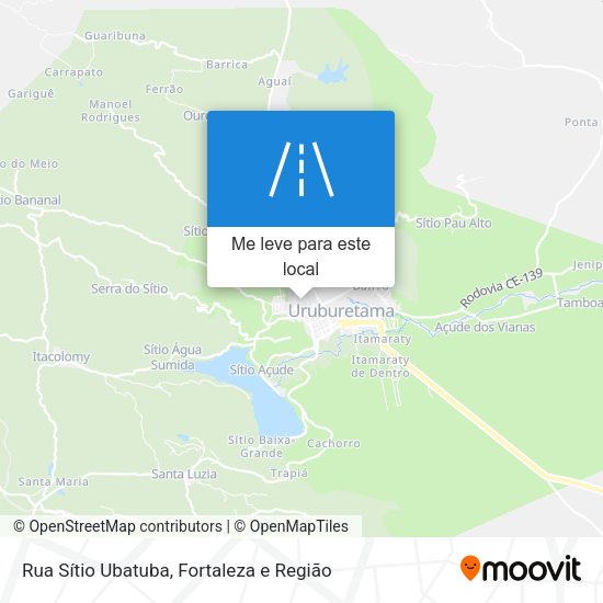 Rua Sítio Ubatuba mapa