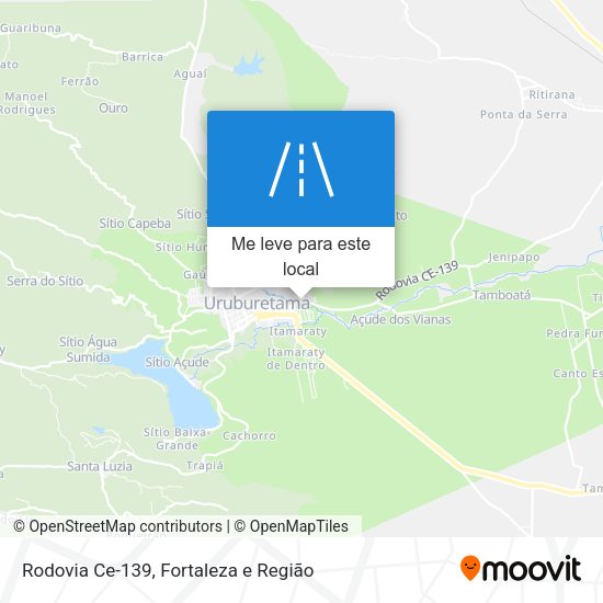 Rodovia Ce-139 mapa