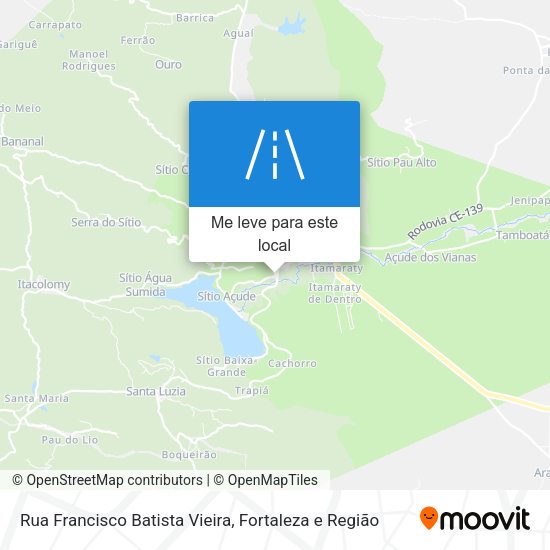 Rua Francisco Batista Vieira mapa