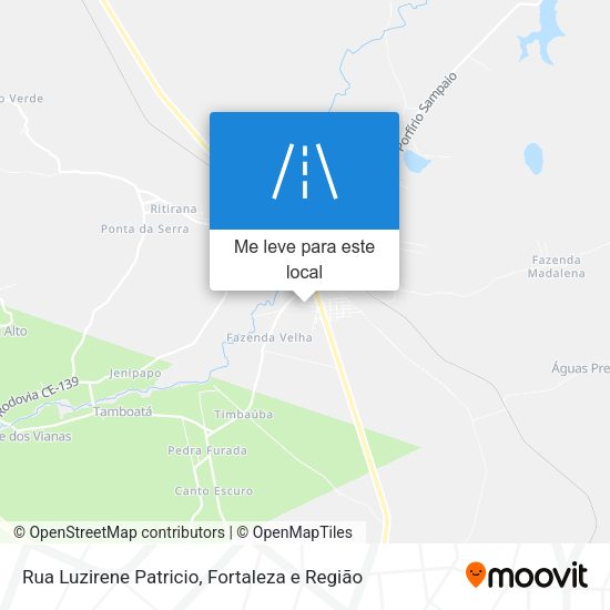 Rua Luzirene Patricio mapa