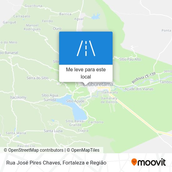 Rua José Pires Chaves mapa