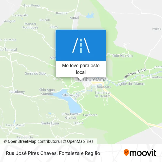 Rua José Pires Chaves mapa