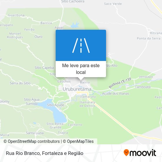 Rua Rio Branco mapa