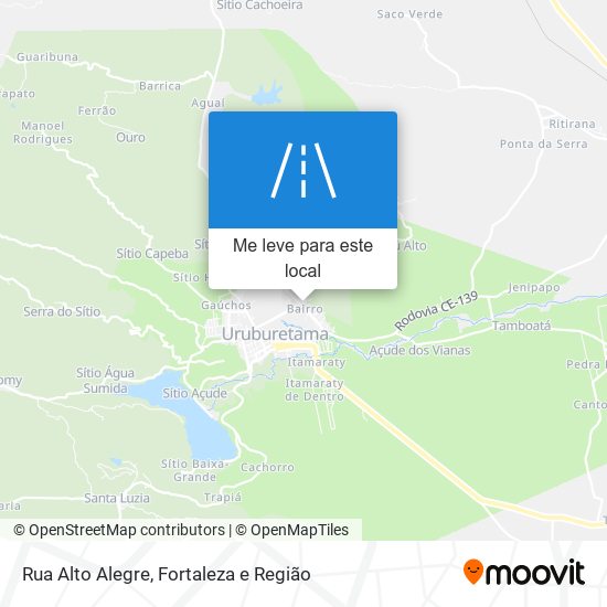 Rua Alto Alegre mapa