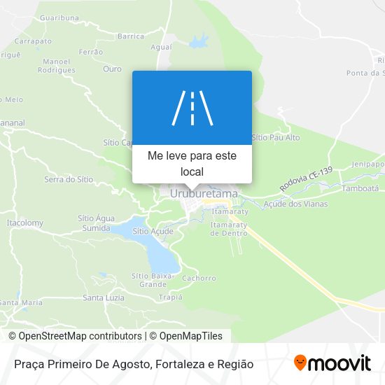 Praça Primeiro De Agosto mapa