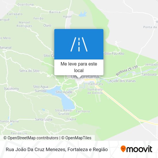 Rua João Da Cruz Menezes mapa