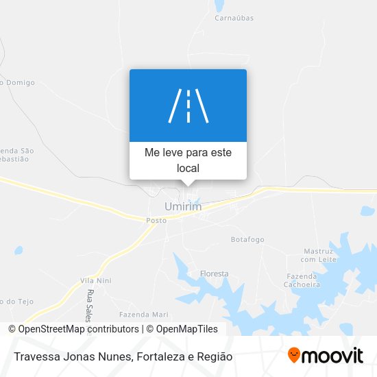 Travessa Jonas Nunes mapa