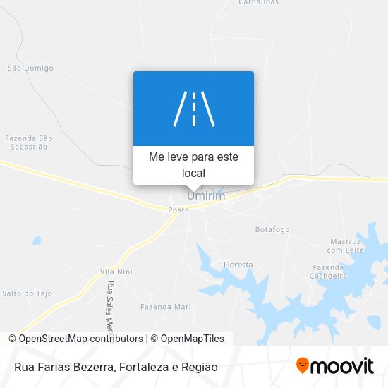 Rua Farias Bezerra mapa
