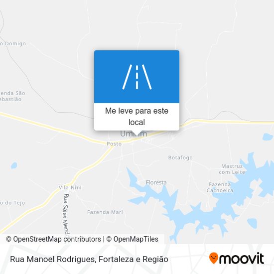 Rua Manoel Rodrigues mapa