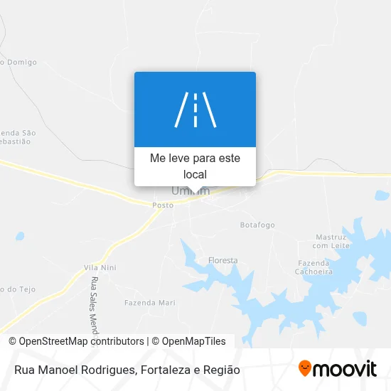 Rua Manoel Rodrigues mapa