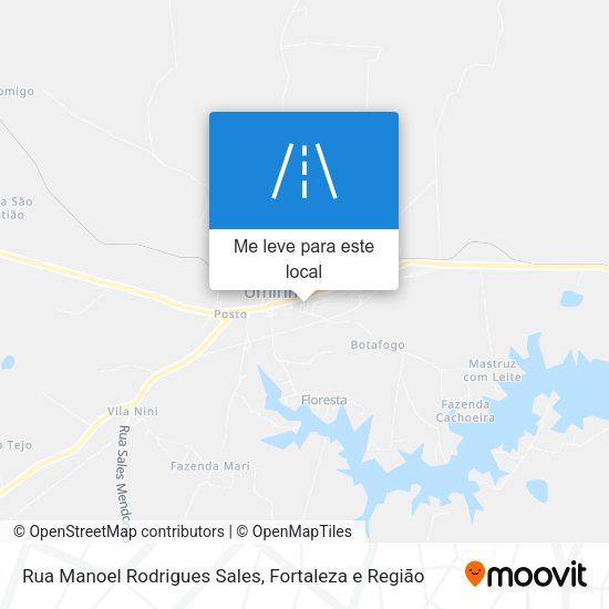 Rua Manoel Rodrigues Sales mapa