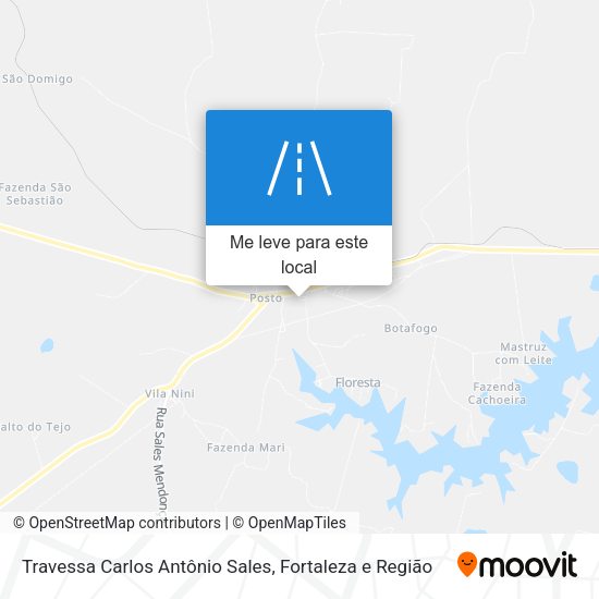Travessa Carlos Antônio Sales mapa