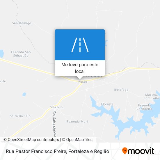 Rua Pastor Francisco Freire mapa