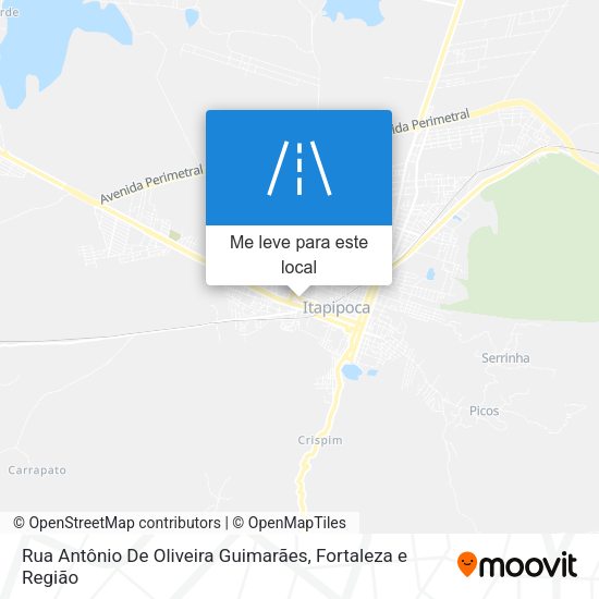 Rua Antônio De Oliveira Guimarães mapa