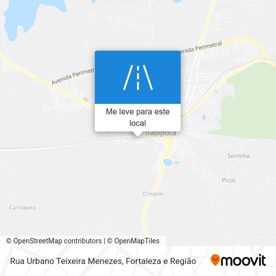Rua Urbano Teixeira Menezes mapa