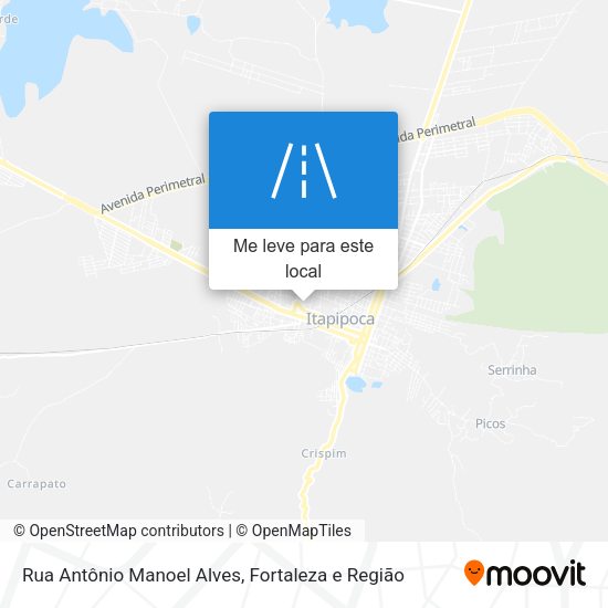 Rua Antônio Manoel Alves mapa