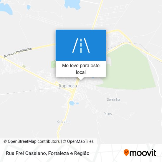 Rua Frei Cassiano mapa