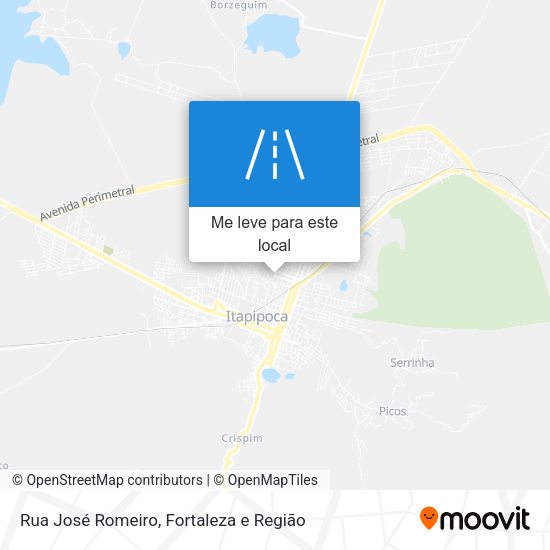 Rua José Romeiro mapa