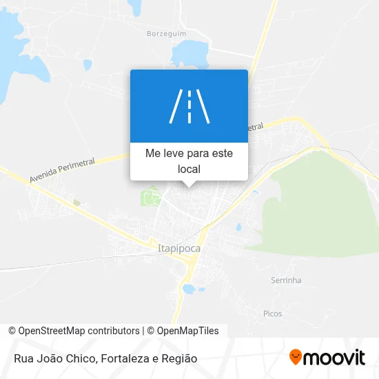 Rua João Chico mapa