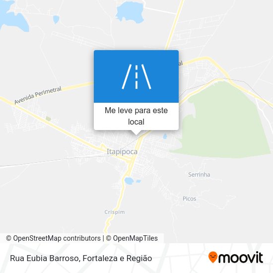 Rua Eubia Barroso mapa