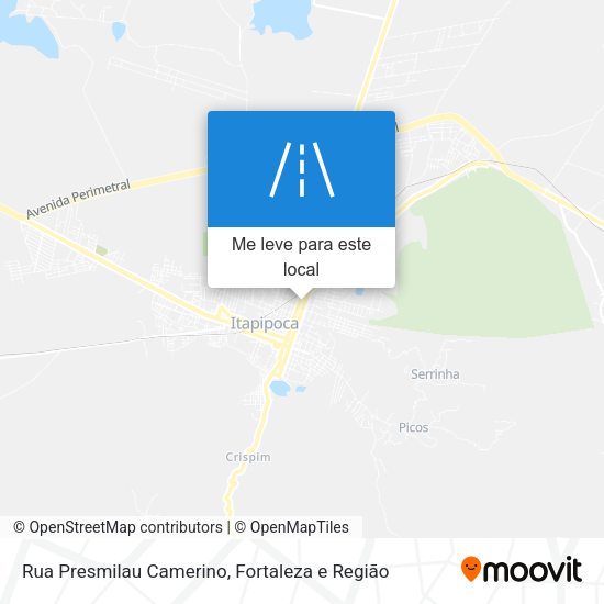 Rua Presmilau Camerino mapa