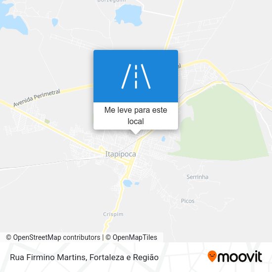Rua Firmino Martins mapa