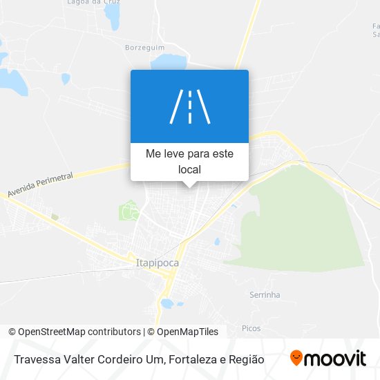 Travessa Valter Cordeiro Um mapa