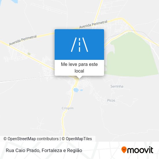 Rua Caio Prado mapa