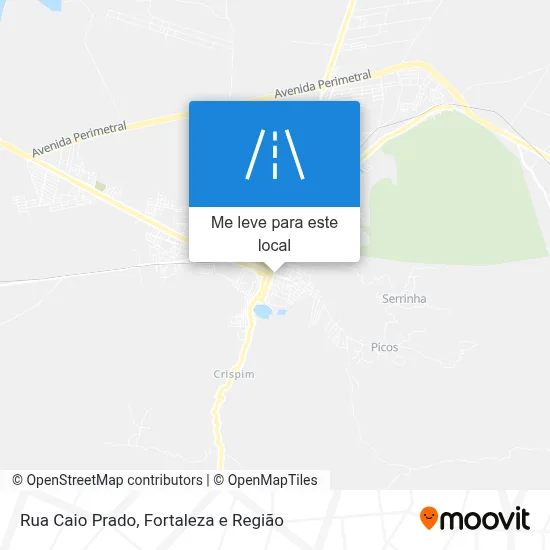 Rua Caio Prado mapa