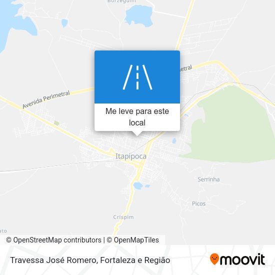 Travessa José Romero mapa