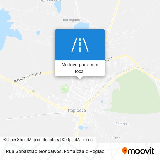 Rua Sebastião Gonçalves mapa