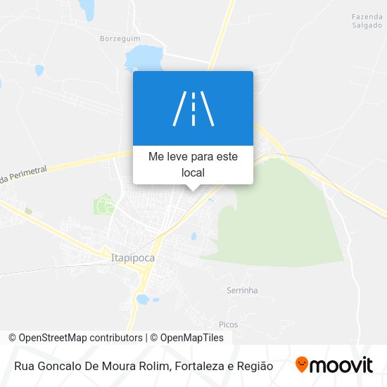 Rua Goncalo De Moura Rolim mapa