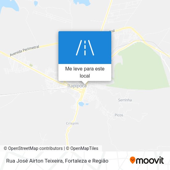 Rua José Airton Teixeira mapa