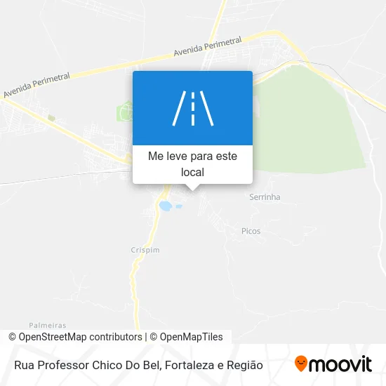 Rua Professor Chico Do Bel mapa