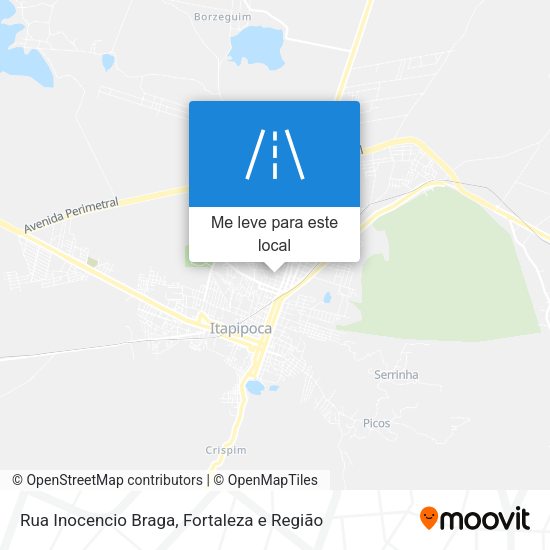 Rua Inocencio Braga mapa