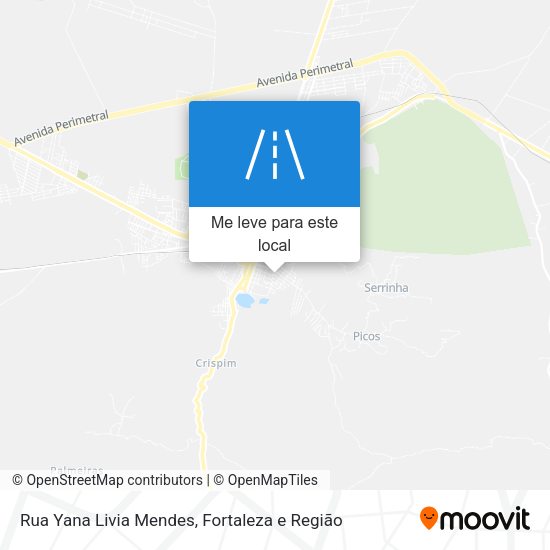 Rua Yana Livia Mendes mapa