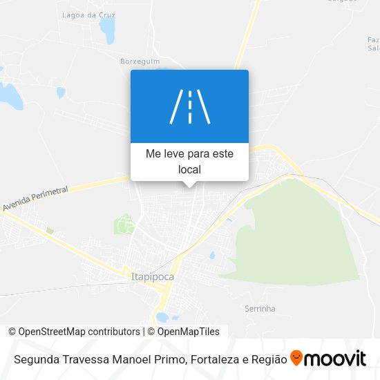 Segunda Travessa Manoel Primo mapa
