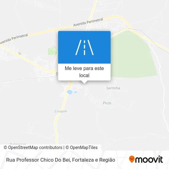 Rua Professor Chico Do Bei mapa