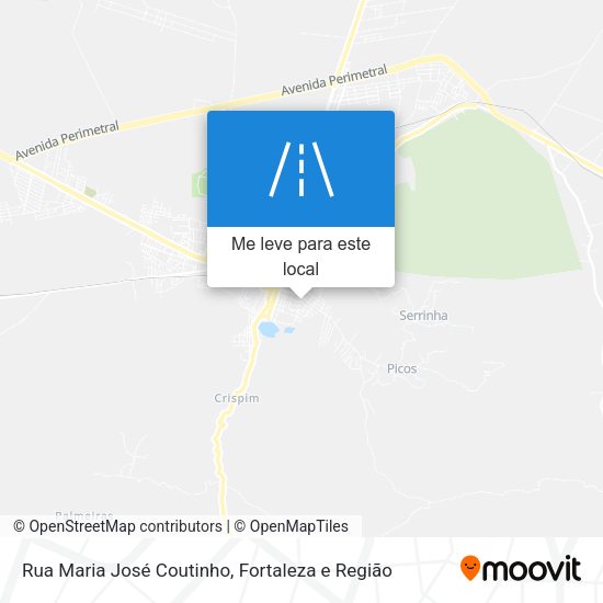 Rua Maria José Coutinho mapa