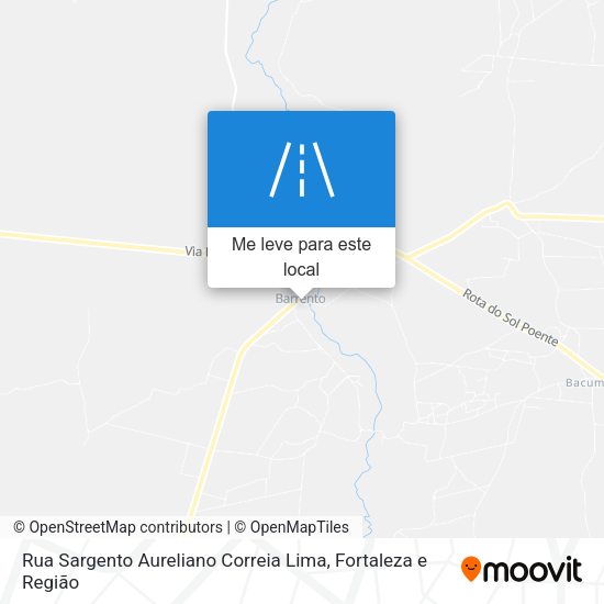 Rua Sargento Aureliano Correia Lima mapa