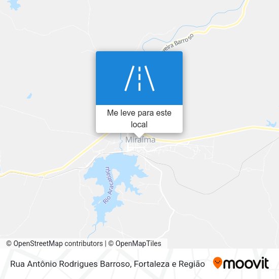 Rua Antônio Rodrigues Barroso mapa