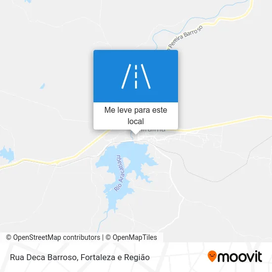 Rua Deca Barroso mapa