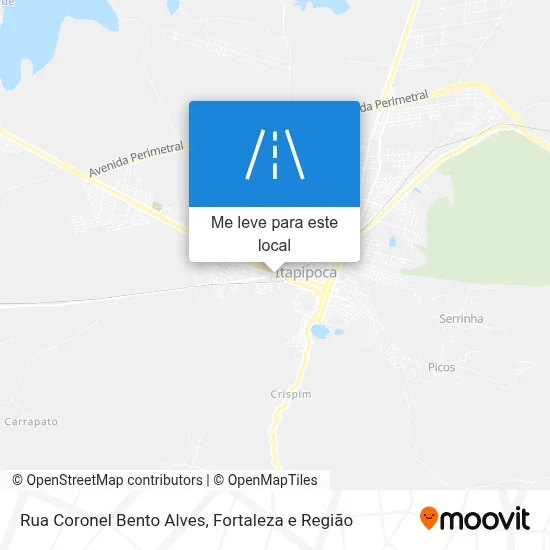 Rua Coronel Bento Alves mapa