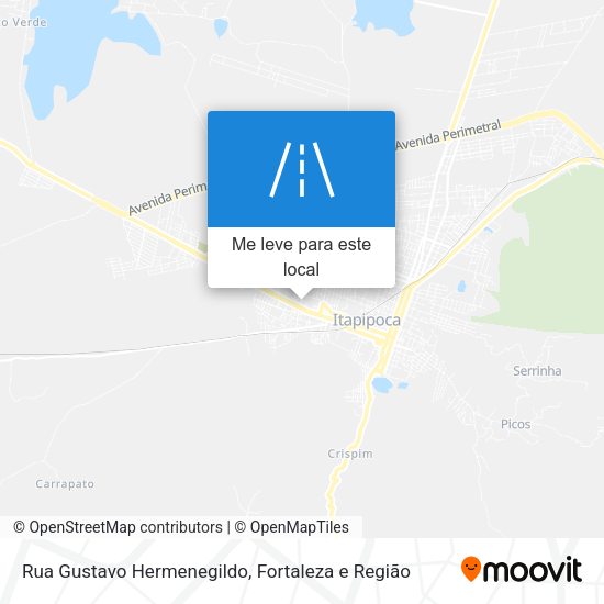 Rua Gustavo Hermenegildo mapa