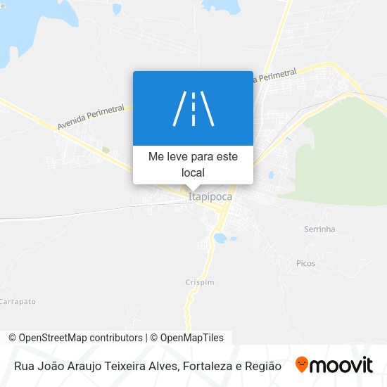 Rua João Araujo Teixeira Alves mapa